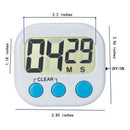 Kitchen Timer 3 Pack Small Digital Electronic Loud Alarm, Magnetic Backing, X3T9