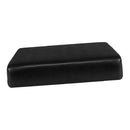 2-PACK Anti-slip Black PU Sofa Seat Cushion Slipcovers Replacement 1 Seater