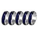 5pcs Mood Rings for Lovers Emotional Change Color Temperature Feeling Rings