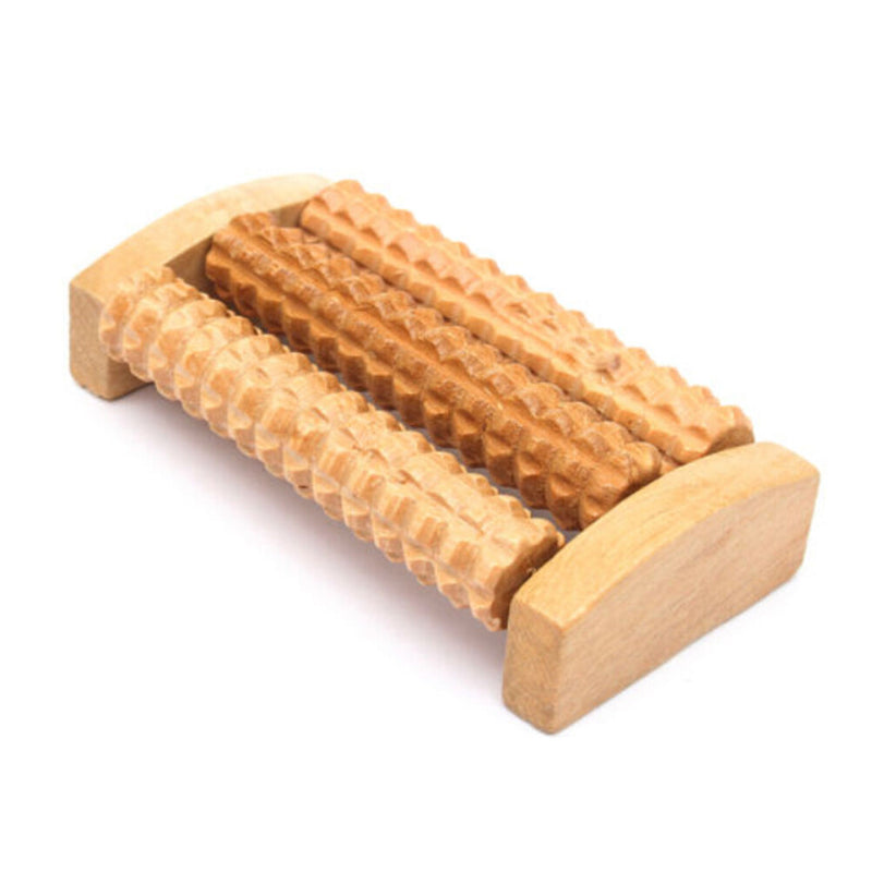 Handheld Wooden Roller Massager Reflexology Hand Foot Back Body Relax Y`US