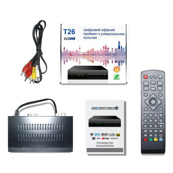 DVB-C Combo TV Tuner DVB T2 Digital TV Receiver H.264 Decoder Set Top BoxB Hn
