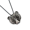 Exotic Talisman Viking Bear Head Pendant Necklace Religion Leather Chain