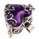 2pcs Enamel Urn Pendant Heart SHape for Human Memorial Cremation Ash Holder