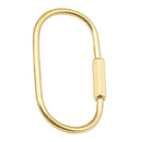 Durable brass screw lock clip key chain ring, simple style car keychain Nice Gif