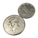Magic Close-Up Street Trick Bite Coin Bite And Restored Half Dollar illusion SPU