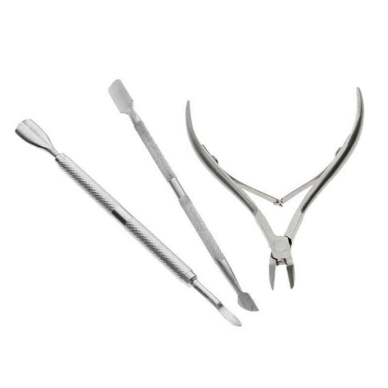 Nail Cuticle Nipper Spoon Pusher Remover Cutter Trimmer for Nail Art