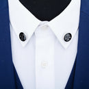 Round Black Badge Collar Pin Justice Scale Pattern Men Women Shirt Brooches