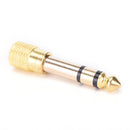 6.5mm 1/4"Male plug to 3.5mm 1/8"Female jack Stereo Headphone Audio Adapter B Kw