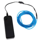 2PCS Luminescent Neon LED Lights Glow EL Wire String 5 Meters Blue Green