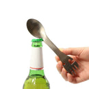5in1 Multifunctional camping equipment Cookware Spoon Fork Bottle Opener