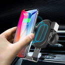 Wireless Gravity Lock Air Vent Outlet Phone Charger Holder fit for Phone 8 Plus