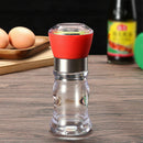 Salt & Pepper Spices Grinder Bottle Mill Brushed Stainless Steel Plastic Glass #