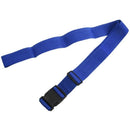 Plastic Release Buckle Adjustable Luggage Strap Belt Black Blue