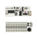 2x13 USB Mini Spectrum LED Board Voice Control Sensitivity Adjustable Green