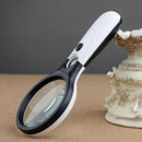 3 LED Light 45X Handheld Reading Magnifying Glass Lens Jewelry Watch Loupe