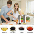 Controllable Oil And Vinegar Dispenser 2 Packs, Kitchen Glass Olive Oil Bot