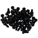 50pcs M2.5 x 6mm Nylon Phillips Cross Pan Head Machine Screws Black