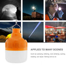 Rechargeable Emergency Bulb Hanging Portable Night Market Stall Lamp (100W) A