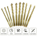 5 Pieces Multipurpose Tungsten Carbide Tip Masonry Drill Bits For Tile,Conc Z9G1