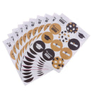 10sheets/Pack Round Labels Graduation Theme Patterned Sealing Stickers Handm BX