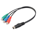 Durable S -Video to 3 RCA RGB Cable Pro Audio Equipment Parts for HDTV