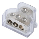 Power Distribution Block Car Auto Audio Amplifier Vehicle 1 In 3 Ways Out