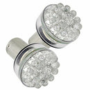 2X CAR LIGHT BULB 24 LED AMBER PR 1156 BAU15S