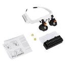 LED Light Watchmaker Head Loupe Repair Tool Optical Lens Magnifier Eye Glasses