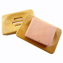 Natural Bamboo Wood Soap Dish Storage Holder Bath Shower Plate Kitchen Bathroom