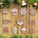 11Pcs Animal Snowflake Biscuits CHRISTMAS Hand Made Polymer Clay