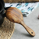 Teak Wood Spoon Natural Solid Wood Rice Spoon Wooden Rice Paddle Big Potato M3C8