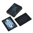 1Pack Black Playing Cards Collection Plastic Decks Card Games Deck Waterproof