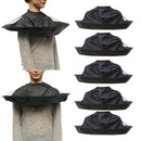 5pcs Black Haircut Cape Cloak Hairdressing Salon Cape Beard Shaving