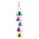 Bird Swing Toys with Colorful Wood Bells - Hanging Swing Toys for Budgie