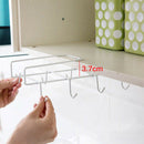 1PC Multifunctional Kitchen Storage Rack Nails Cupboard Hanging Hooks Wine