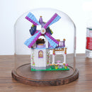 Display Glass Dome Cover Jar for Party Festival Wedding Xmas Decor_Black D