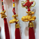 Home Pendant Decor 2021 Year of Ox Chinese Commemorative Souvenir Gift Rando Hn