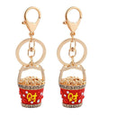 2 Pcs New Creative China Style Lucky Ingot Key Chains Classic Crystal Cornu Y4E2