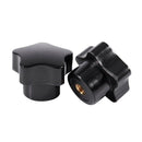M6 Female Thread 32mm Star Shaped Head Clamping Nuts Knob 10 Pcs V5L4