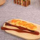 1pc Wood Salad Ice Cake Bread Tong BBQ Cooking Food Clip Clamp NEW