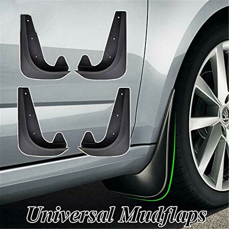 4pcs Car Accessories Black Universal Mud Flaps Guards Splash Molded Front R BX