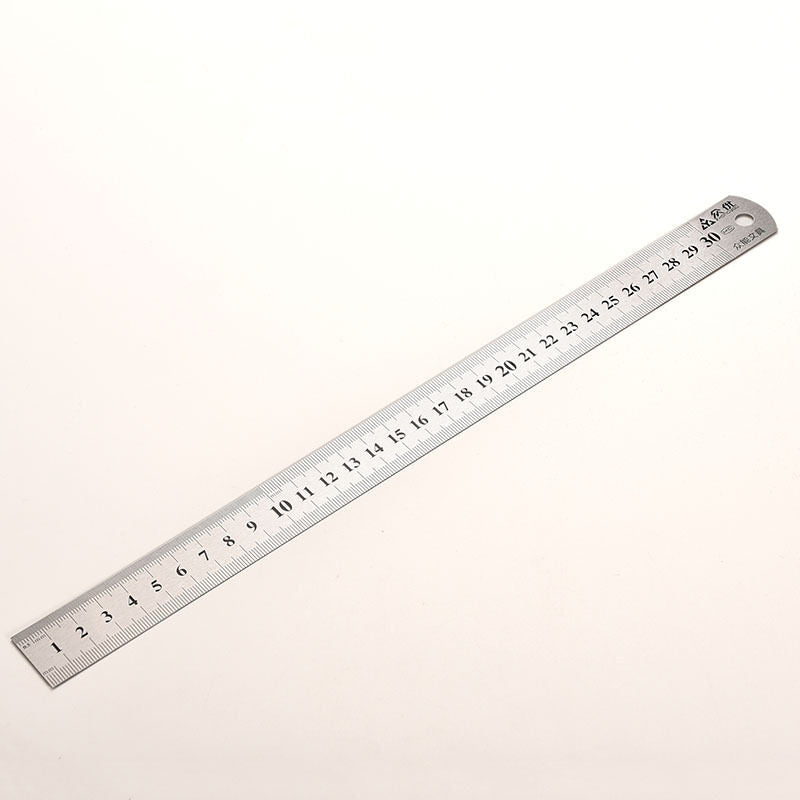 30cm Stainless Metal Ruler Metric Rule  Precision Double Sided Measuring Tool Gr