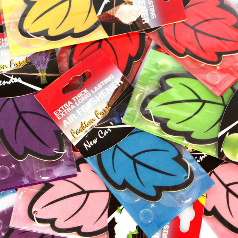 New 6 pcs Hanging Tree Leaf Air Freshener Auto Home Office Fragrance Scents