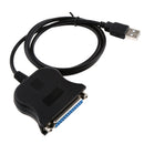 USB 2.0 To IEEE1284 25Pin DB25 Parallel Printer Adapter For PC Computer