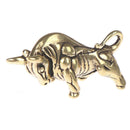 1pc Mini Portable Retro Brass Bull Statue Keychain Ornament Sculpture Ornam TEUS