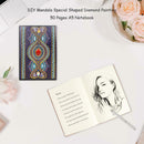 DIY Mandala Special Shaped Diamond Painting 50 Sheets A5 Office Notebook