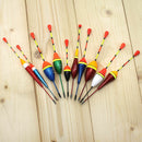 Mix Size 10X Fishing Floats Set Buoy Bobber Fishing Light Stick Floats Fluctuate