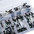 120pcs/set M2.4 M3.2 M4 Aluminum Blind Rivets Rivets Dome Head Open End XTE