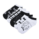 Women Black and white cat Comfo rtable Cotton Sock Slippers Short Ankle So- OZ