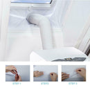 4m Mobile Air Conditioner Soft Cloth Window Frame Sealing Cloth (White) A